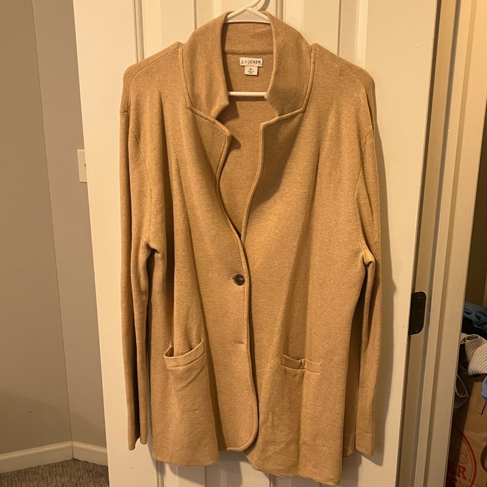 Tan Sweater Blazer - XL - Great Condition